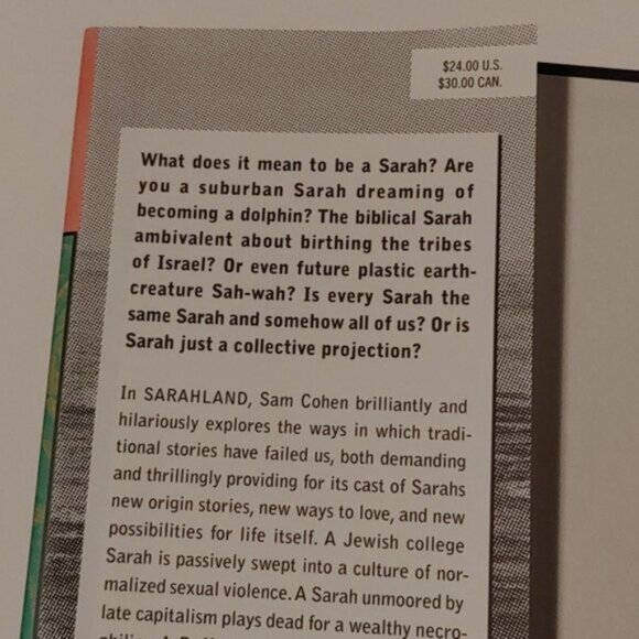 3/$13 Sarahland by Sam Cohen adult book 2021 - Picture 3 of 8